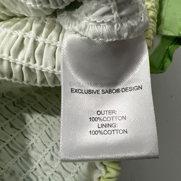 Sabo Mini Dress Women Berlyn Shirred Ruffle Party Vacation 90s Y2K - Picture 9 of 12